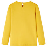 VidaXL Kindershirt met lange mouwen 92 okerkleurig
