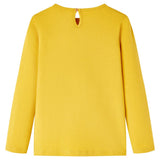 Vidaxl kindershirt met lange mouwen 116 okerkleurig