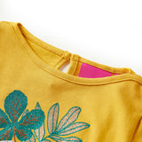 Vidaxl kindershirt met lange mouwen 128 okerkleurig