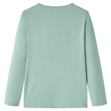 Vidaxl kindershirt met lange mouwen 92 middelmintkleurig