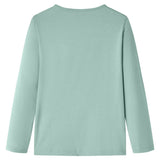 Vidaxl kindershirt met lange mouwen 128 middelmintkleurig