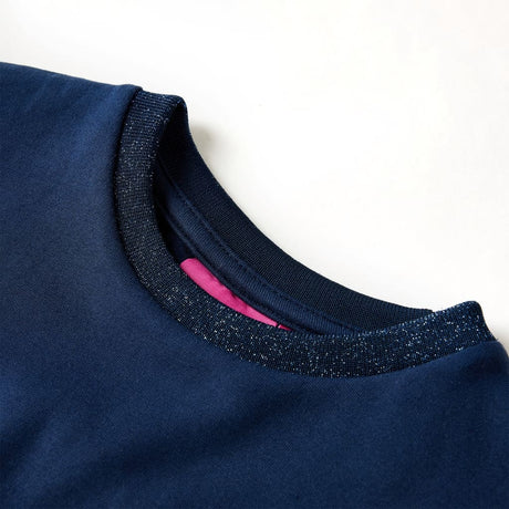 Vidaxl kinderjurk met lange mouwen 92 marineblauw
