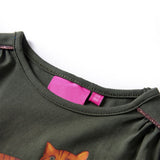 Vidaxl kindershirt met lange mouwen 116 kakikleurig