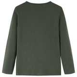 Vidaxl kindershirt met lange mouwen 128 kakikleurig