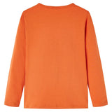 Vidaxl kindershirt met lange mouwen 116 oranjebruin