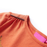VidaXL Kindershirt met lange mouwen 140 oranjebruin