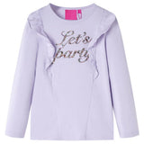 VidaXL Kindershirt met lange mouwen 116 lichtlila