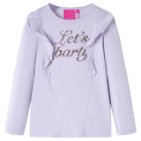 Vidaxl kindershirt met lange mouwen 140 lichtlila
