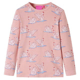Vidaxl kinderpyjama met lange mouwen 116 lichtroze