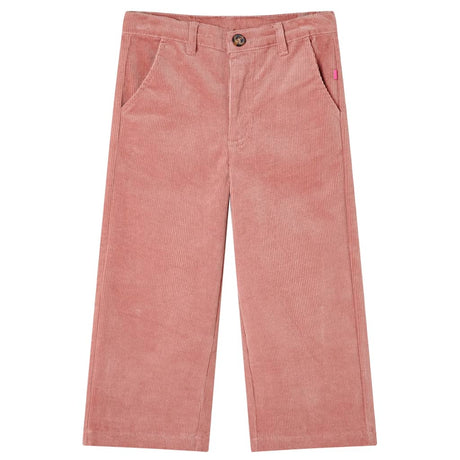 Vidaxl kinderbroek 92 ribfluweel oudroze