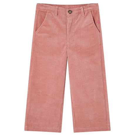 Vidaxl kinderbroek 104 ribfluweel oudroze