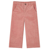 Vidaxl kinderbroek 116 ribfluweel oudroze