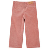 Vidaxl kinderbroek 128 ribfluweel oudroze