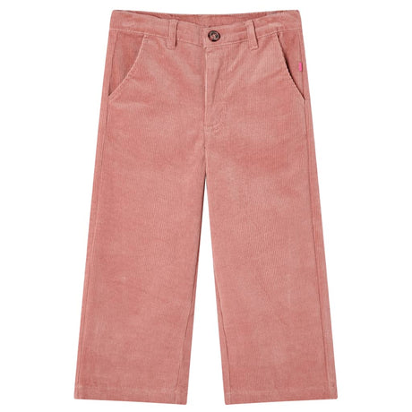 Vidaxl kinderbroek 140 ribfluweel oudroze