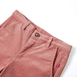 Vidaxl kinderbroek 140 ribfluweel oudroze