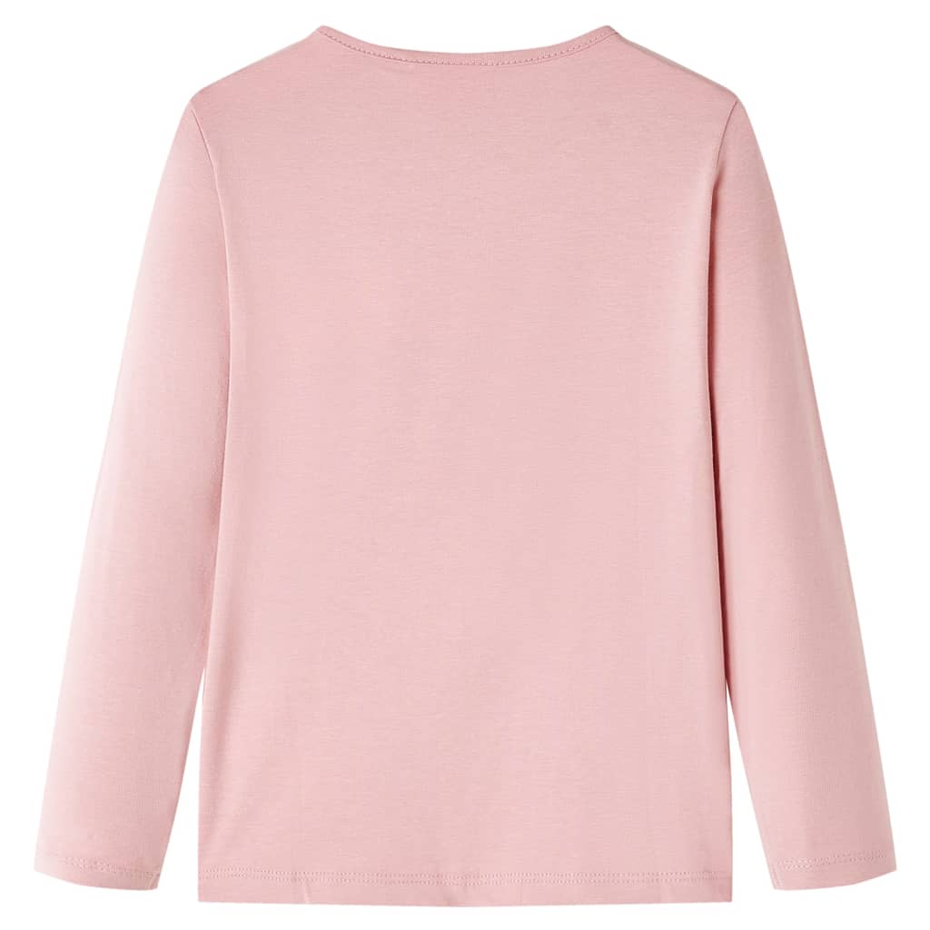 Vidaxl kindershirt met lange mouwen 128 lichtroze