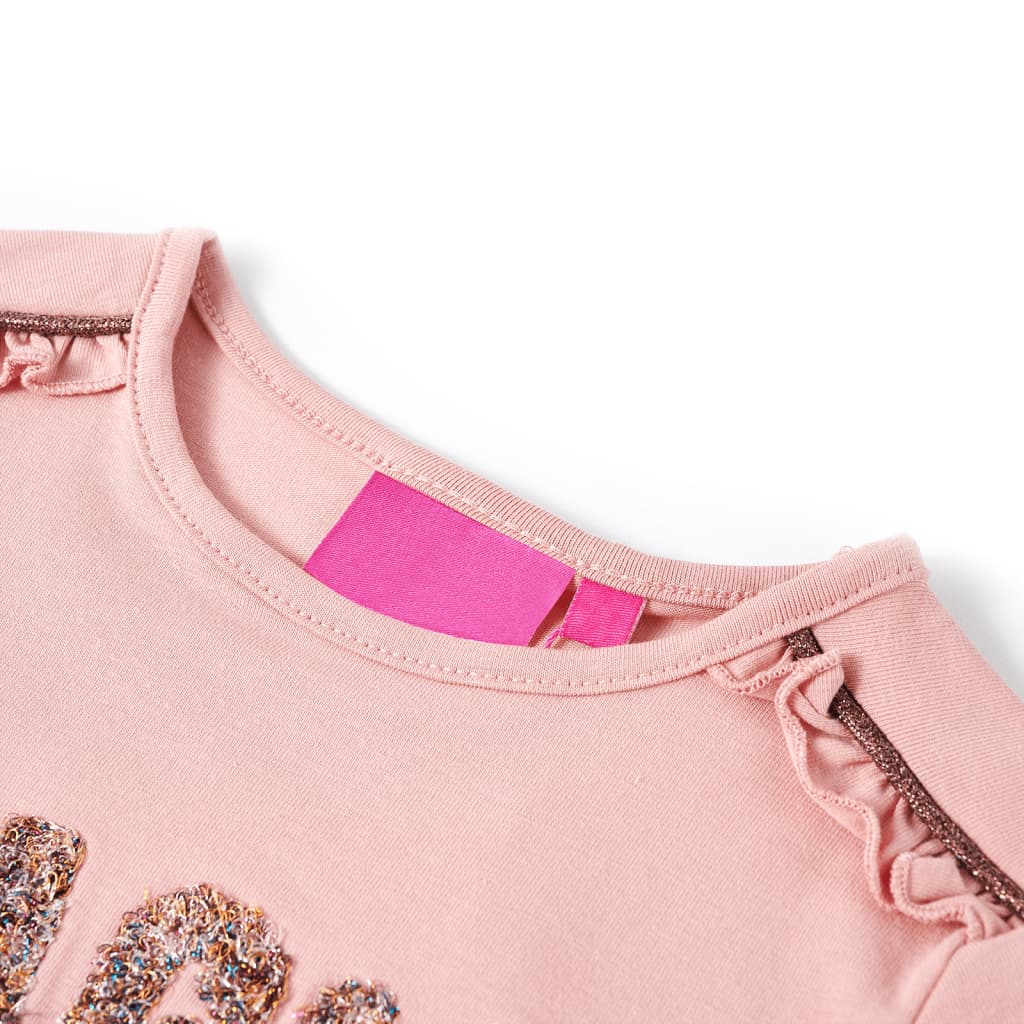 Vidaxl kindershirt met lange mouwen 128 lichtroze