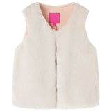 VidaXL Kinderjas 116 kunstvacht beige