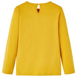 Vidaxl kindershirt met lange mouwen 104 okerkleurig