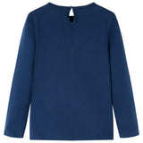 Vidaxl kindershirt met lange mouwen 104 marineblauw