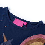 Vidaxl kindershirt met lange mouwen 128 marineblauw