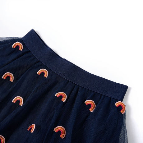 Vidaxl kinderrokje met tule 92 marineblauw
