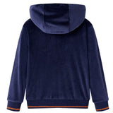 Vidaxl kinderjas met capuchon 116 marineblauw