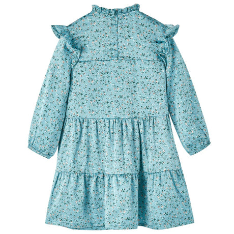 Vidaxl kinderjurk met lange mouwen 92 blauw