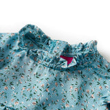 Vidaxl kinderjurk met lange mouwen 92 blauw