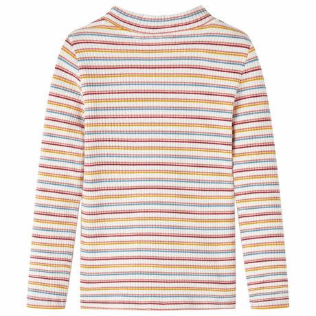 Vidaxl kindershirt met lange mouwen 92 gestreept ecru