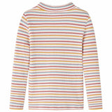 Vidaxl kindershirt met lange mouwen 116 gestreept ecru