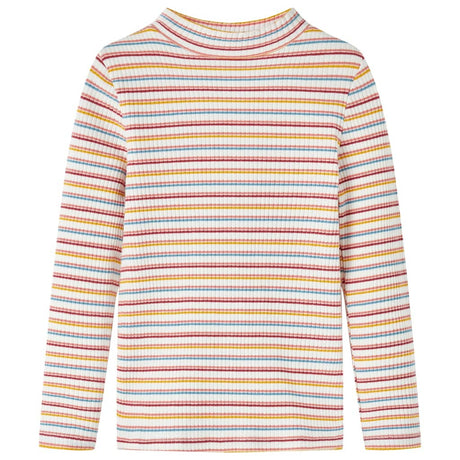 Vidaxl kindershirt met lange mouwen 128 gestreept ecru