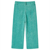 Vidaxl kinderbroek 92 ribfluweel mintgroen