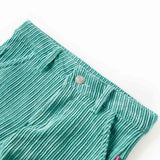Vidaxl kinderbroek 92 ribfluweel mintgroen