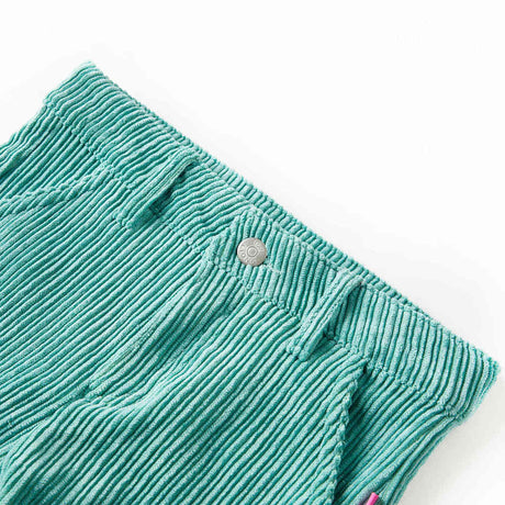 Vidaxl kinderbroek 92 ribfluweel mintgroen