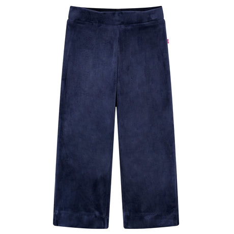 Vidaxl kinderbroek fluweel 128 donkerblauw