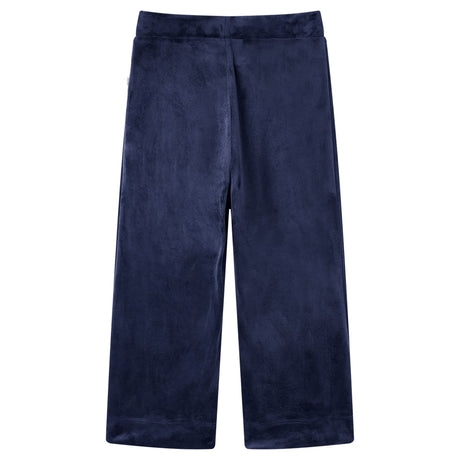 Vidaxl kinderbroek fluweel 128 donkerblauw