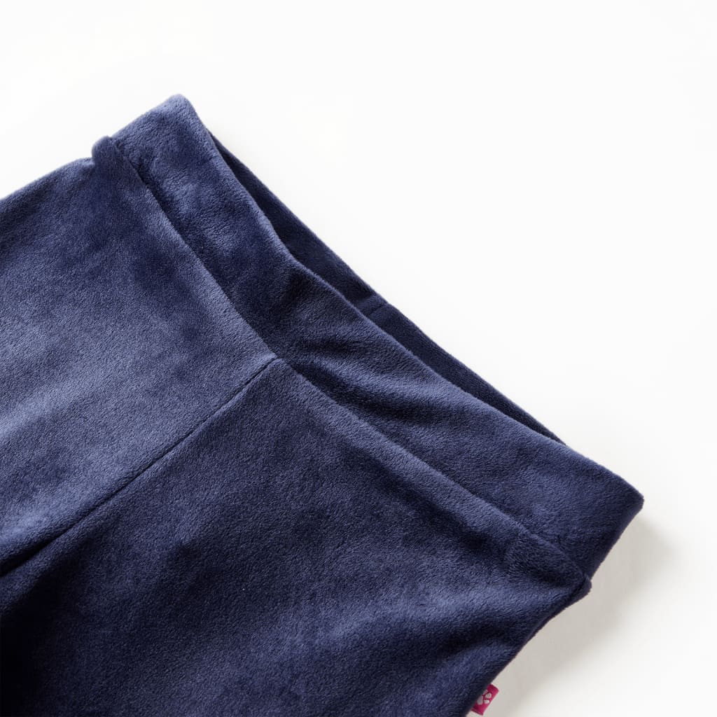 Vidaxl kinderbroek fluweel 128 donkerblauw