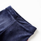 Vidaxl kinderbroek fluweel 128 donkerblauw