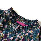 Vidaxl kinderjurk met lange mouwen 116 donkerblauw