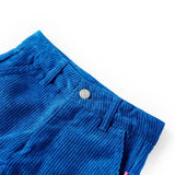 VidaXL Kinderbroek 140 ribfluweel kobaltblauw