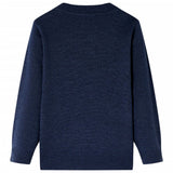 Vidaxl kindertrui gebreid 104 marineblauw