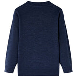 VidaXL Kindertrui gebreid 140 marineblauw