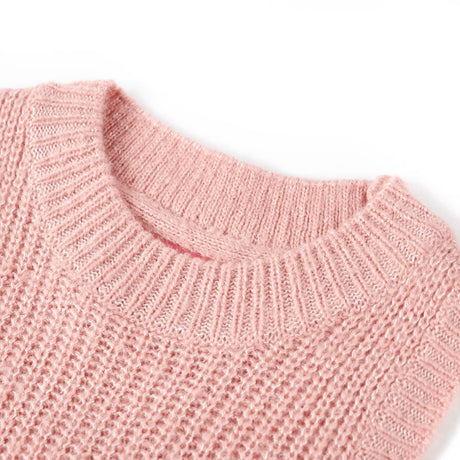 Vidaxl kinderspencer gebreid 116 lichtroze