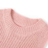 Vidaxl kinderspencer gebreid 128 lichtroze