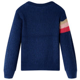 Vidaxl kindertrui gebreid 140 marineblauw