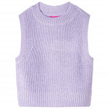 Vidaxl kinderspencer gebreid 92 lichtlila