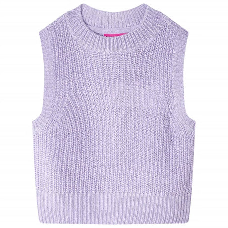Vidaxl kinderspencer gebreid 116 lichtlila