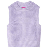 Vidaxl kinderspencer gebreid 128 lichtlila