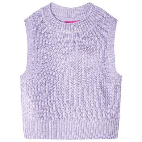 Vidaxl kinderspencer gebreid 128 lichtlila
